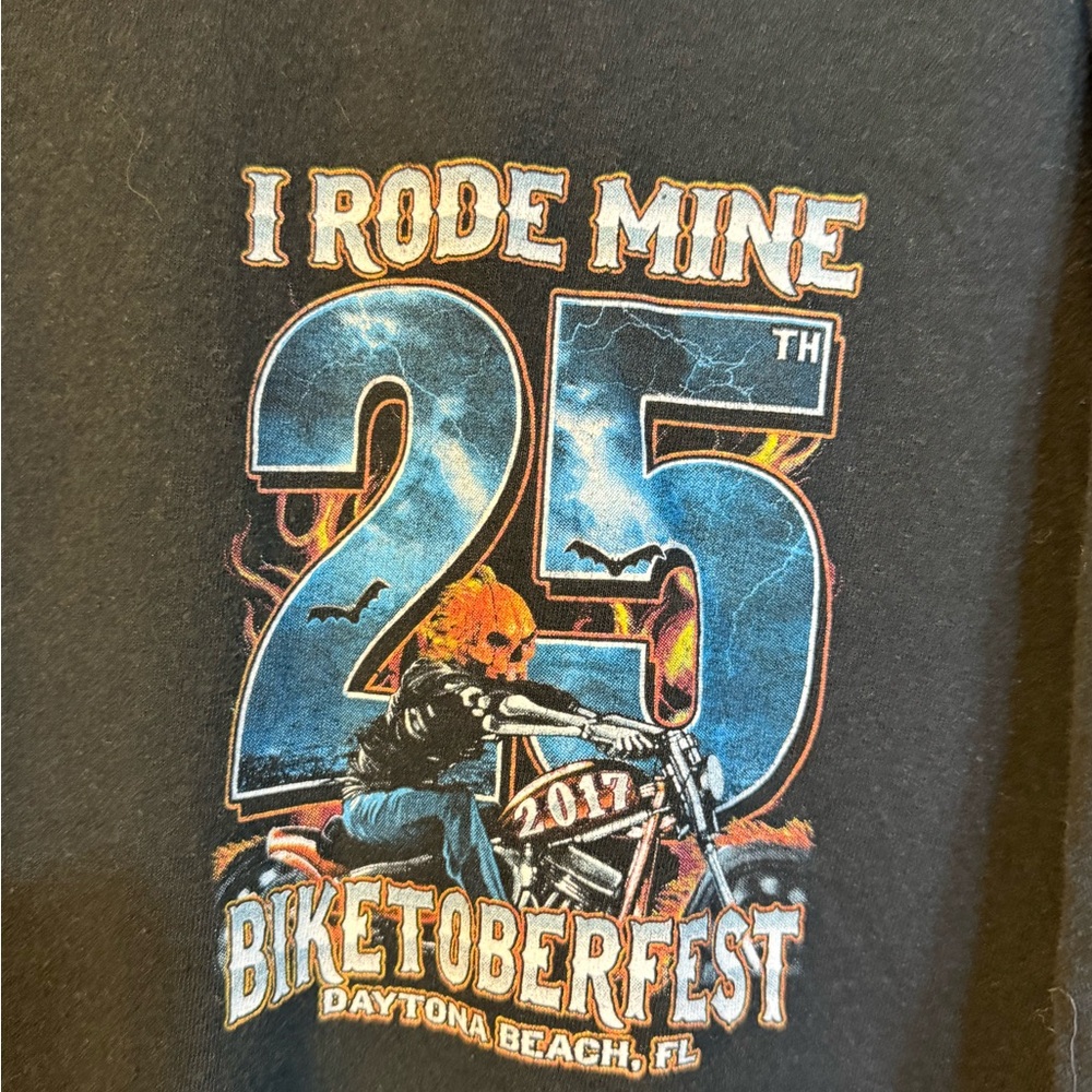 Biketoberfest 2017 I Rode Mine Tee Men’s XL - Picture 2 of 5